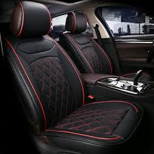 Pu Leather Black Front Seat Covers