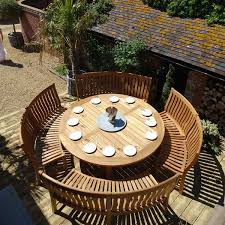 Betjeman 16 Seater Circular Teak Garden