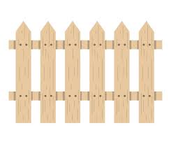 Garden Wooden Fence Plank Icon Isolated