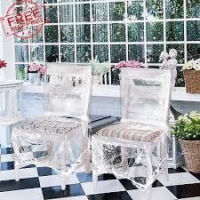 8 Pieces Plastic Dining Chair Covers