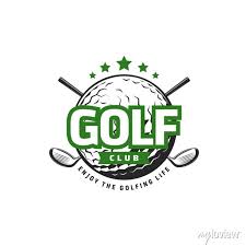 Golf Sport Icon With Crossed Clubs And