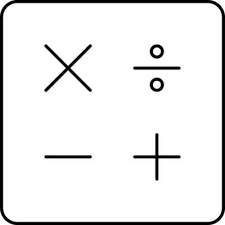 Basic Math Symbol Or Icon In Black