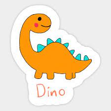 Dino Dinosaur Sticker Teepublic