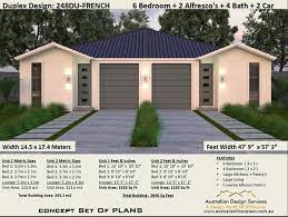 French Style Duplex 2640 Sq Foot Or