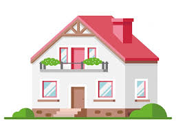 Colored House Exterior Vector