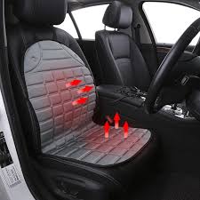 Heated Car Seat Cover Rug Mat Grey
