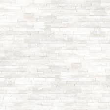 Arctic White Marble Stacked Stone Wall Tile Msi