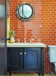 Orange Tiles Orange Bathroom Decor