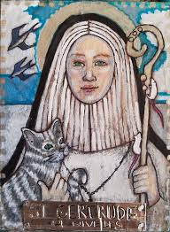 Saint Gertrude Of Nivelles Icon
