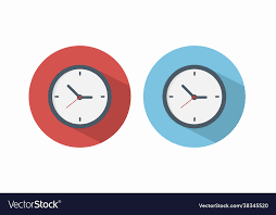 Clock Icon Set Royalty Free Vector