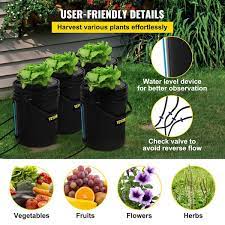 Vevor Dwc Hydroponic System 5 Gallon 4 Buckets Deep Water Culture Growing Bucket Hydroponics Grow Kit With Pump Air Stone