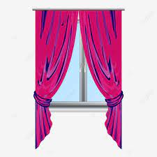Pink Window Curtain Icon