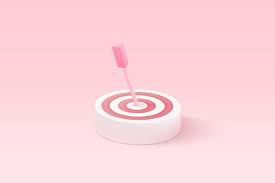 Pastel Background 3d Arrow Hit