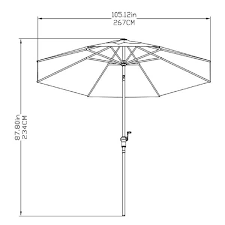 Crank And Tilt Patio Umbrella