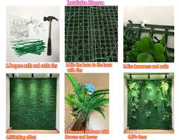 3d Green Artificial Plant Wall Panel
