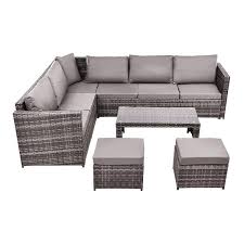 Anvil 7 Piece Outdoor Pe Rattan Wicke