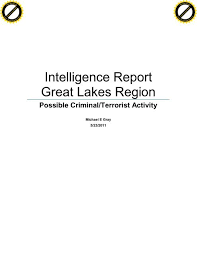 Intelligence Report Great Lakes Region