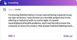 I M Leaving Deloitte Before 2 Years And