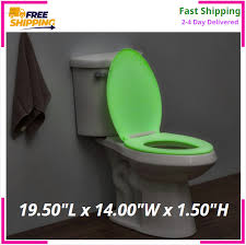Elongated Toilet Seat Lid Glow In The