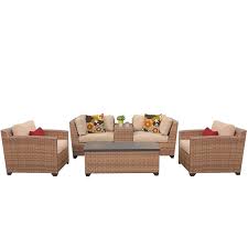 Tk Classics Na 6 Piece Outdoor Wicker Patio Furniture Set 06d
