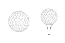 Sport Golf Ball Color Line Bundle Icon