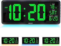 Yortot 16 Large Digital Wall Clock