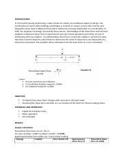 shear force in a beam lab report
