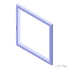 Window Square Frame Icon Isometric Of