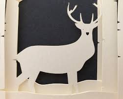 Stag Deer Shadow Box Svg Papercut