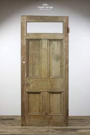Reclaimed Old Pine 5 Panel Glazed Door