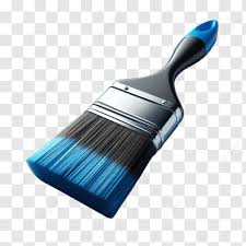 Black And Blue Paint Brush Ilration