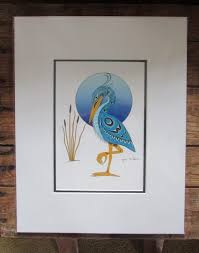 New Blue Heron Art Print By Cowichan