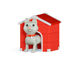 Cat House 3d Icon In Png Obj