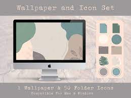 Desktop Wallpaper Computer Icon Set
