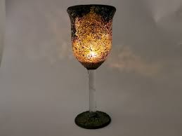 12 Tall Mosaic Glass Candle Holder