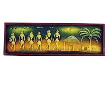 Warli Art Papier Mache Wall Painting