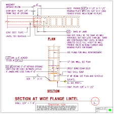 wf steel lintel details for 12 inch