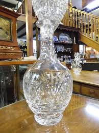 Large Vintage Cut Glass Crystal Wine