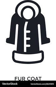 Fur Coat Isolated Icon Simple Element