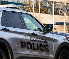 Seat Belt In Back Of Eugene Police Car