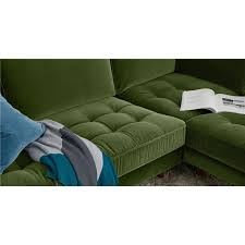 Scott Corner Sofa Grass Cotton Velvet