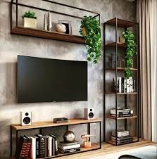 Mild Steel Frame Wall Mounted Tv Cabinet