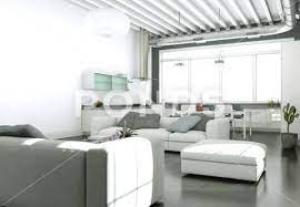 Modern Bright Living Room Interior