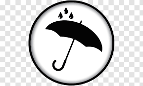 Logo Rain Umbrella Royaltyfree