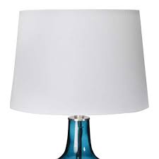 Deep Blue Glass Table Lamp