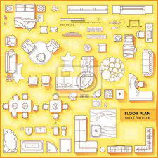 Floor Plan Icons Set For Design