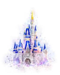Disney Castle Watercolor Art Print