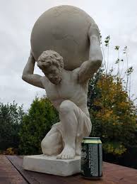 Phenomenal Large Statue Of Atlas