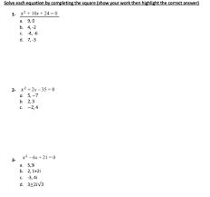 Solved Solve Each Equation By