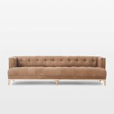 Byrdie Tufted Sofa With Wood Legs
